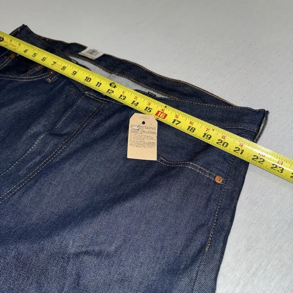 NEW Levi's 501 Original Shrink to Fit Jeans Blue Button Fly Straight Mens 40x30